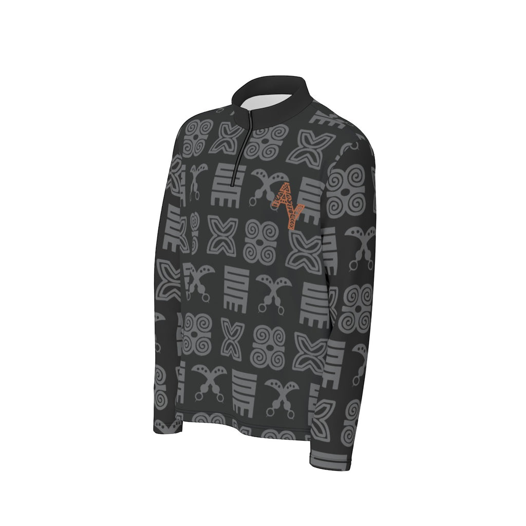 Half Zip Pullover Adinkra Print
