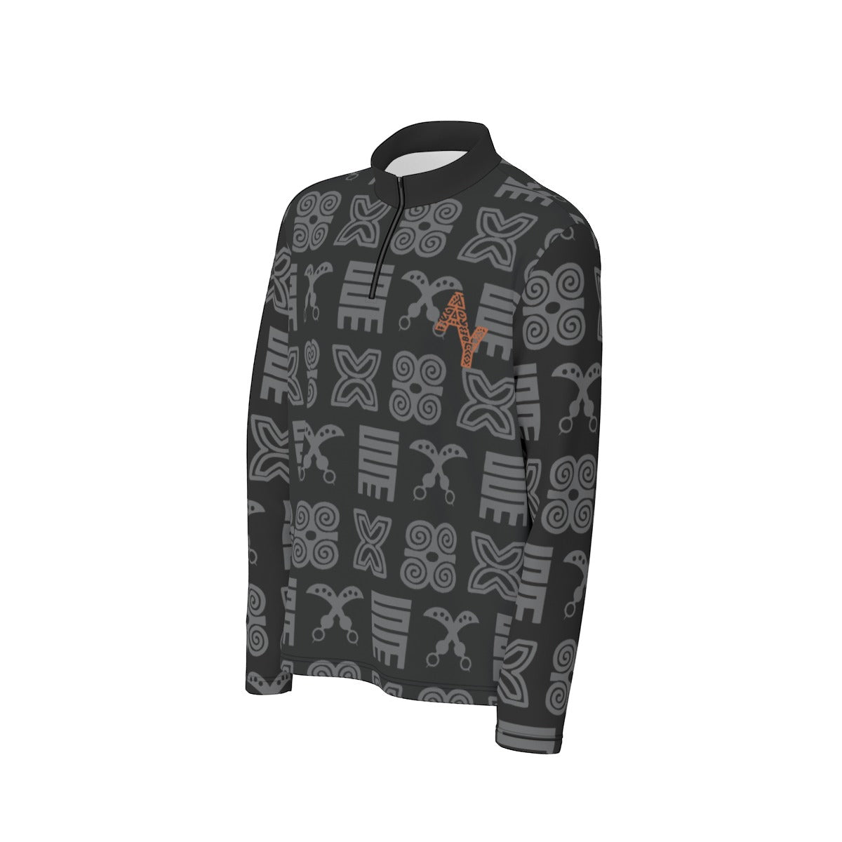 Half Zip Pullover Adinkra Print