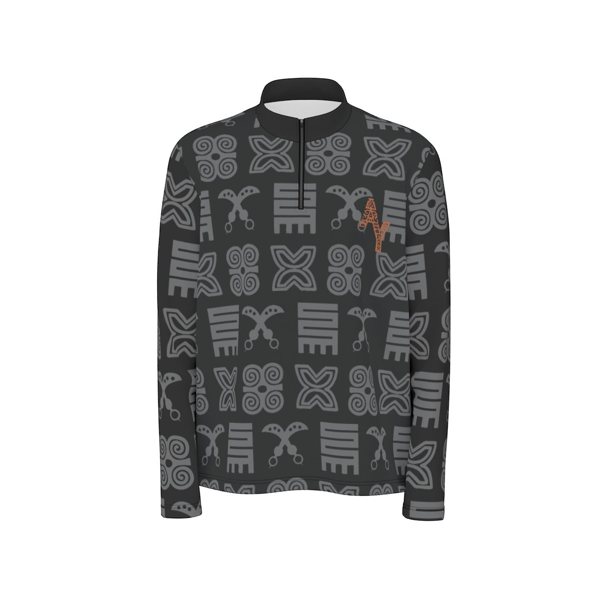 Half Zip Pullover Adinkra Print