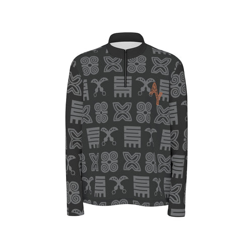 Half Zip Pullover Adinkra Print