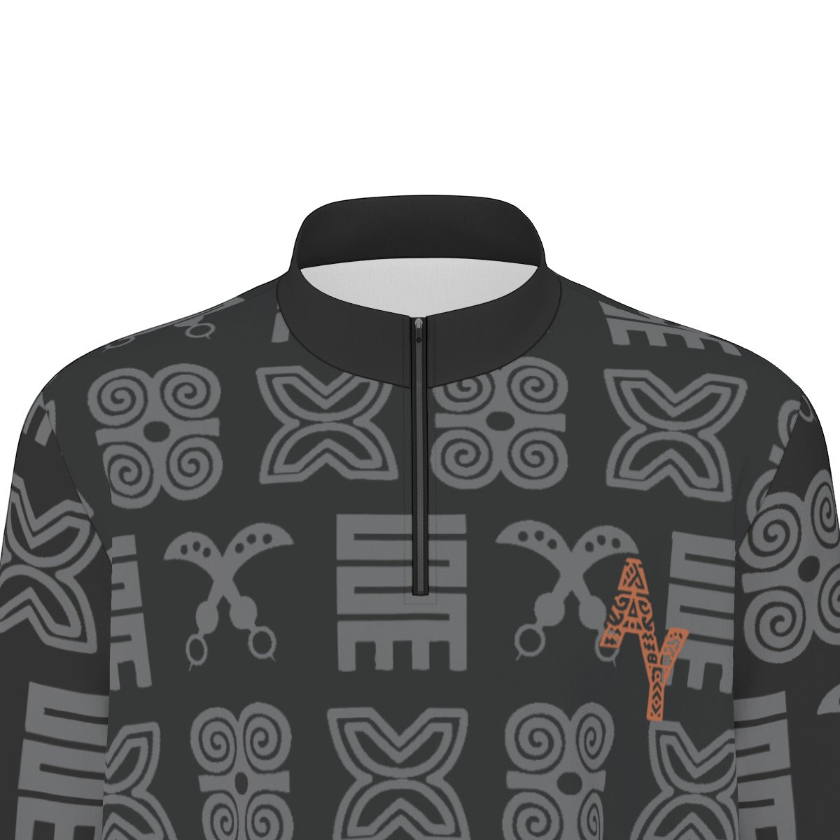 Half Zip Pullover Adinkra Print